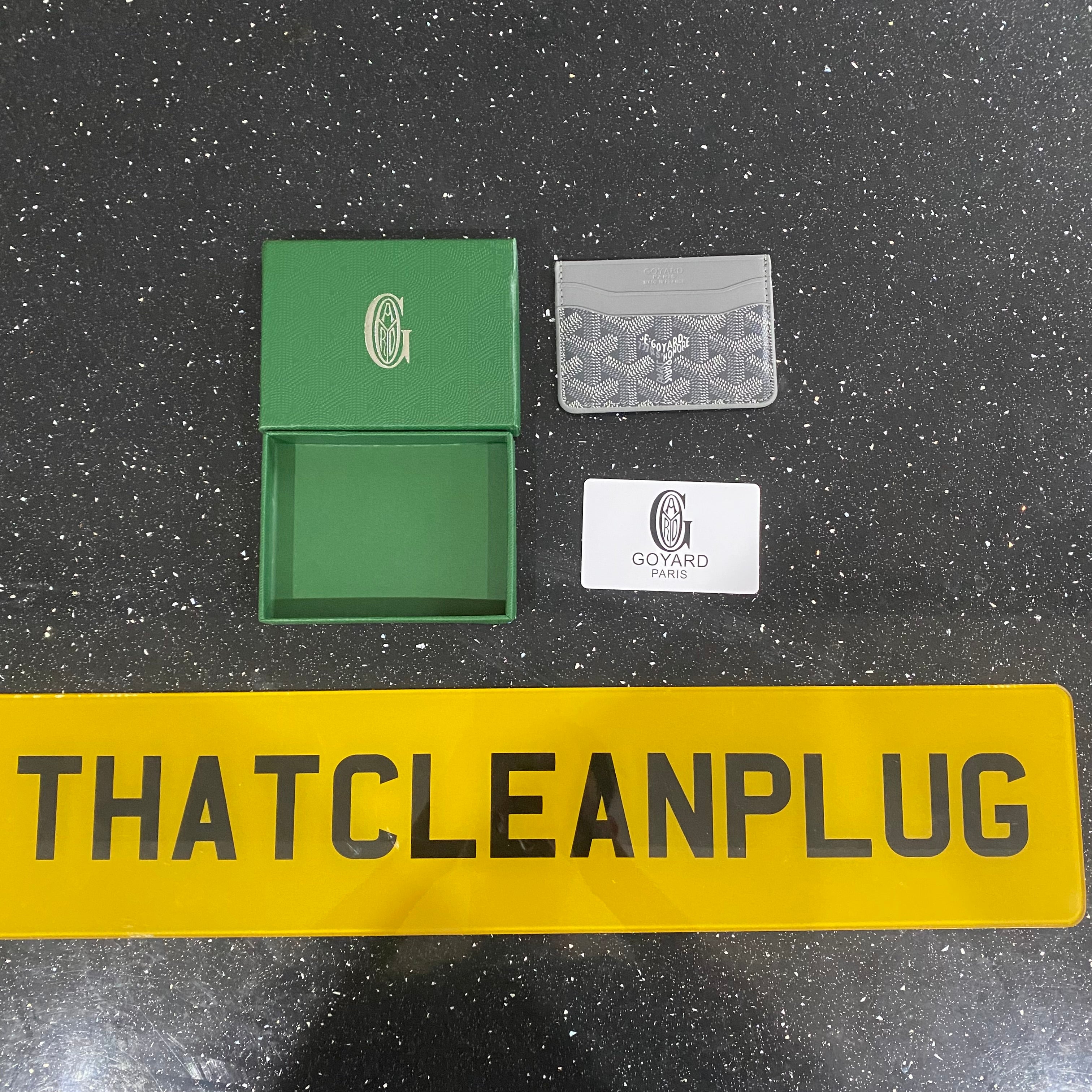 Grey G Card Holder