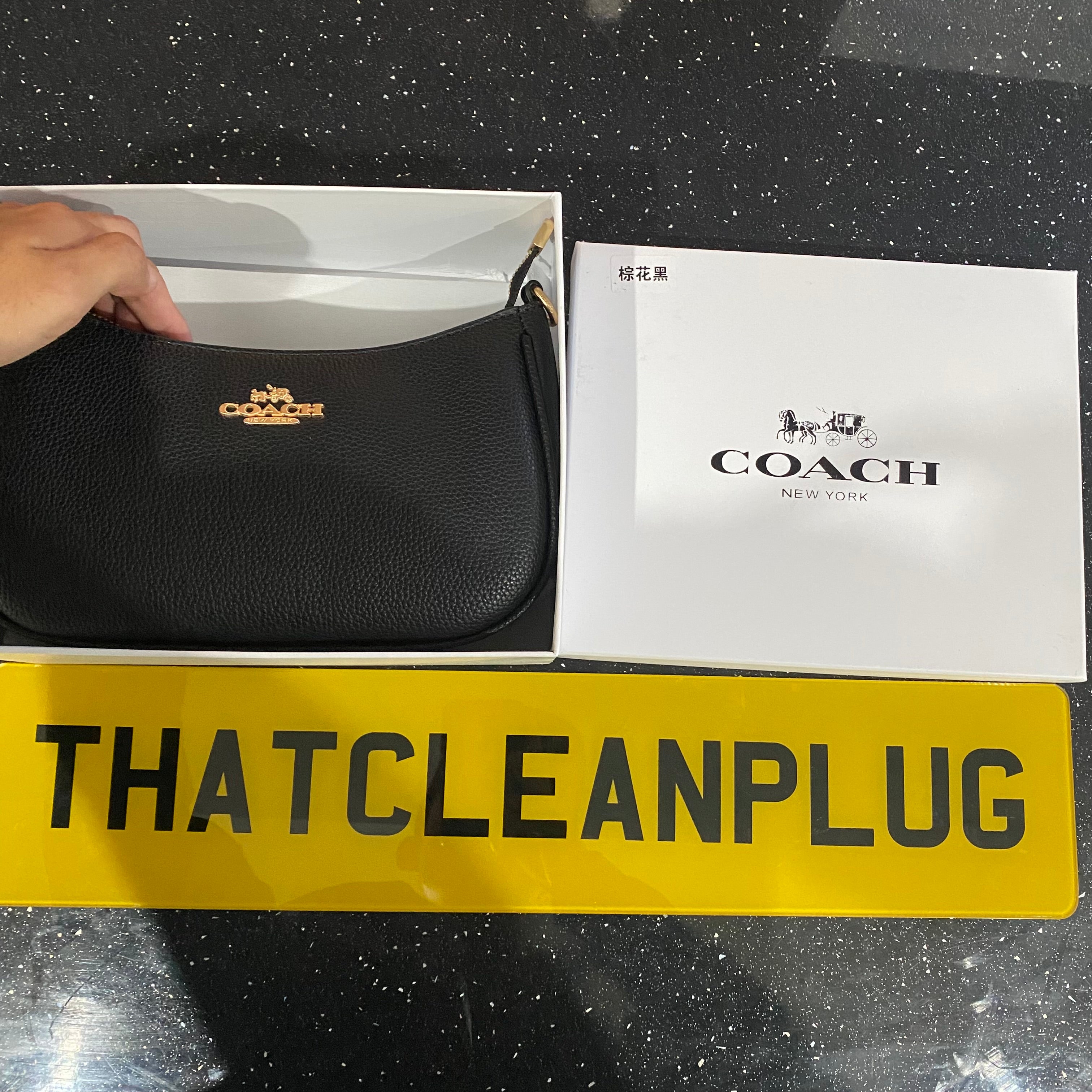 Black Woman Bag with box (Both Small and Big Rope Included)