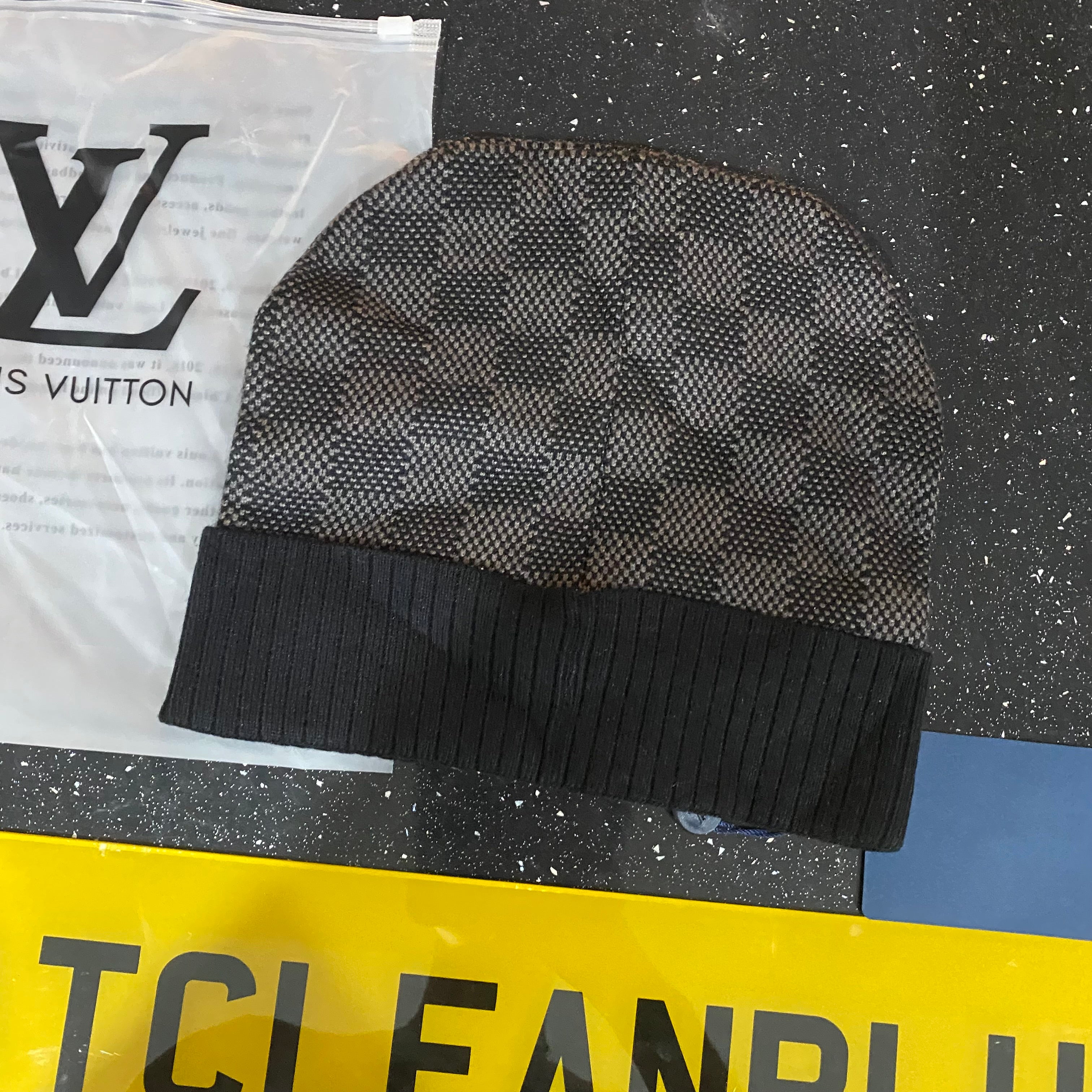 New Season Black Chequered Beanie