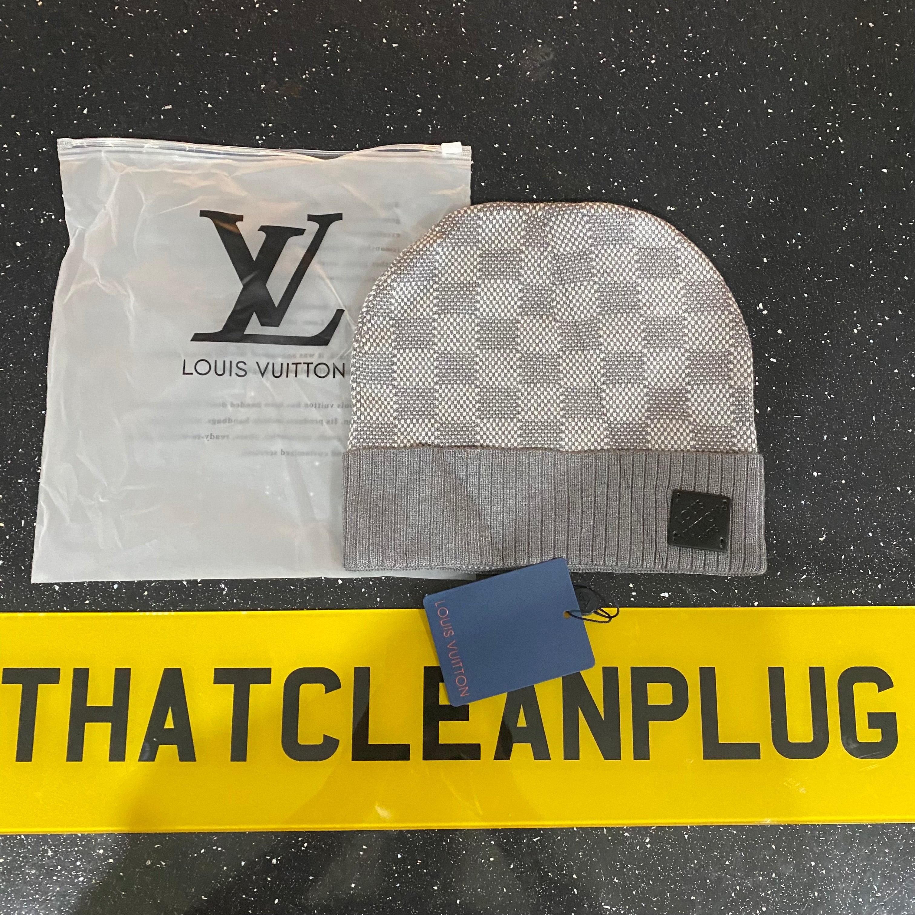 New Season Grey Chequered Beanie