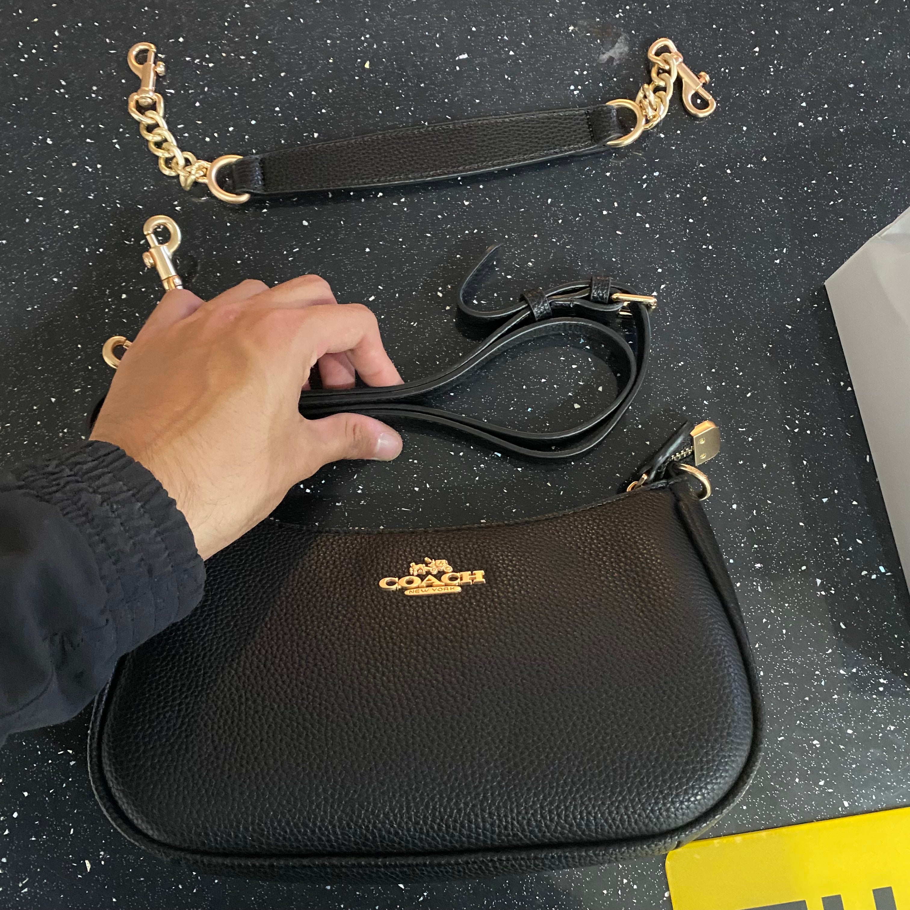 Black Woman Bag with box (Both Small and Big Rope Included)