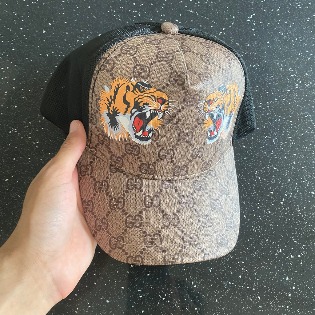 Beige Tiger Cap