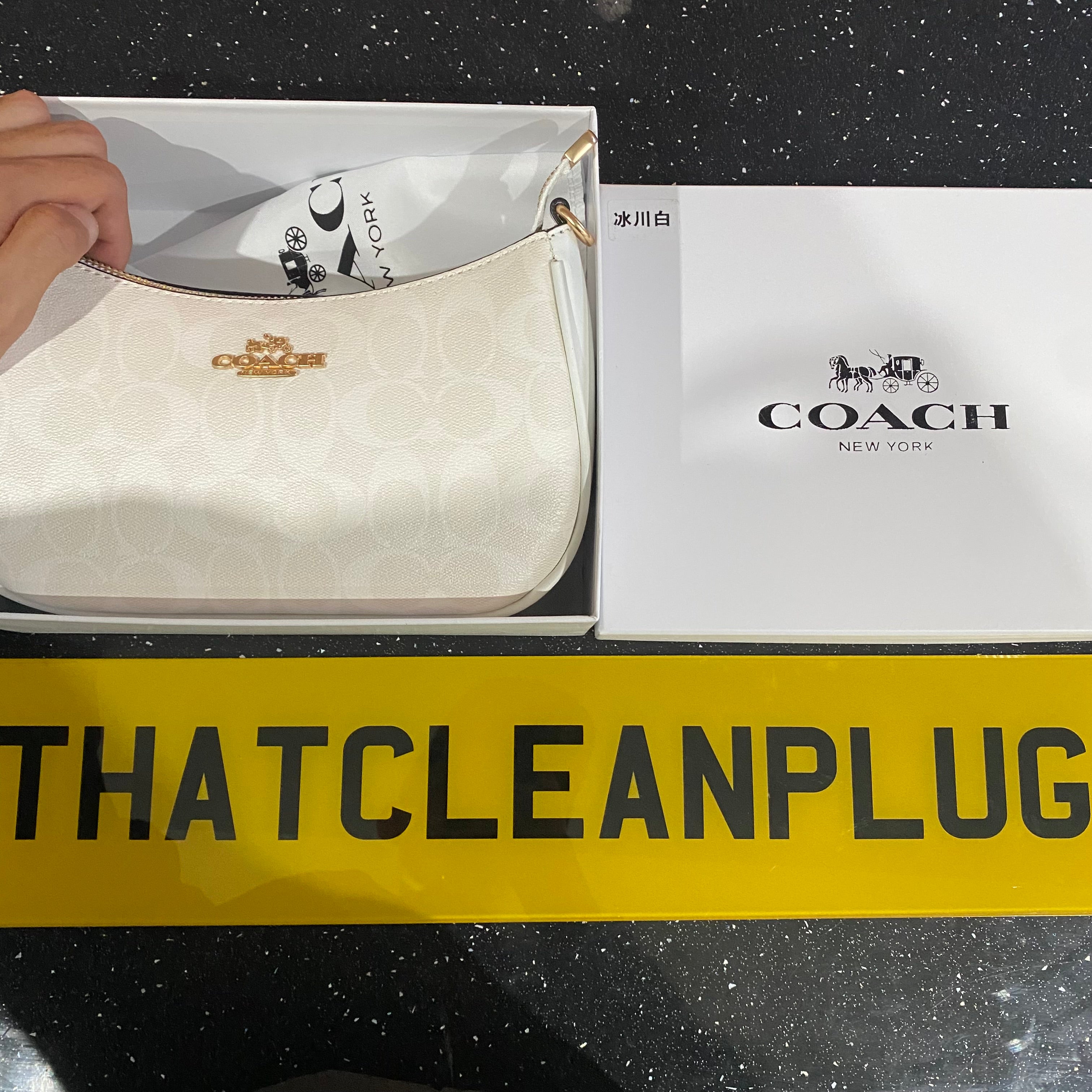 White Woman Bag with box (Both Small and Big Rope Included)