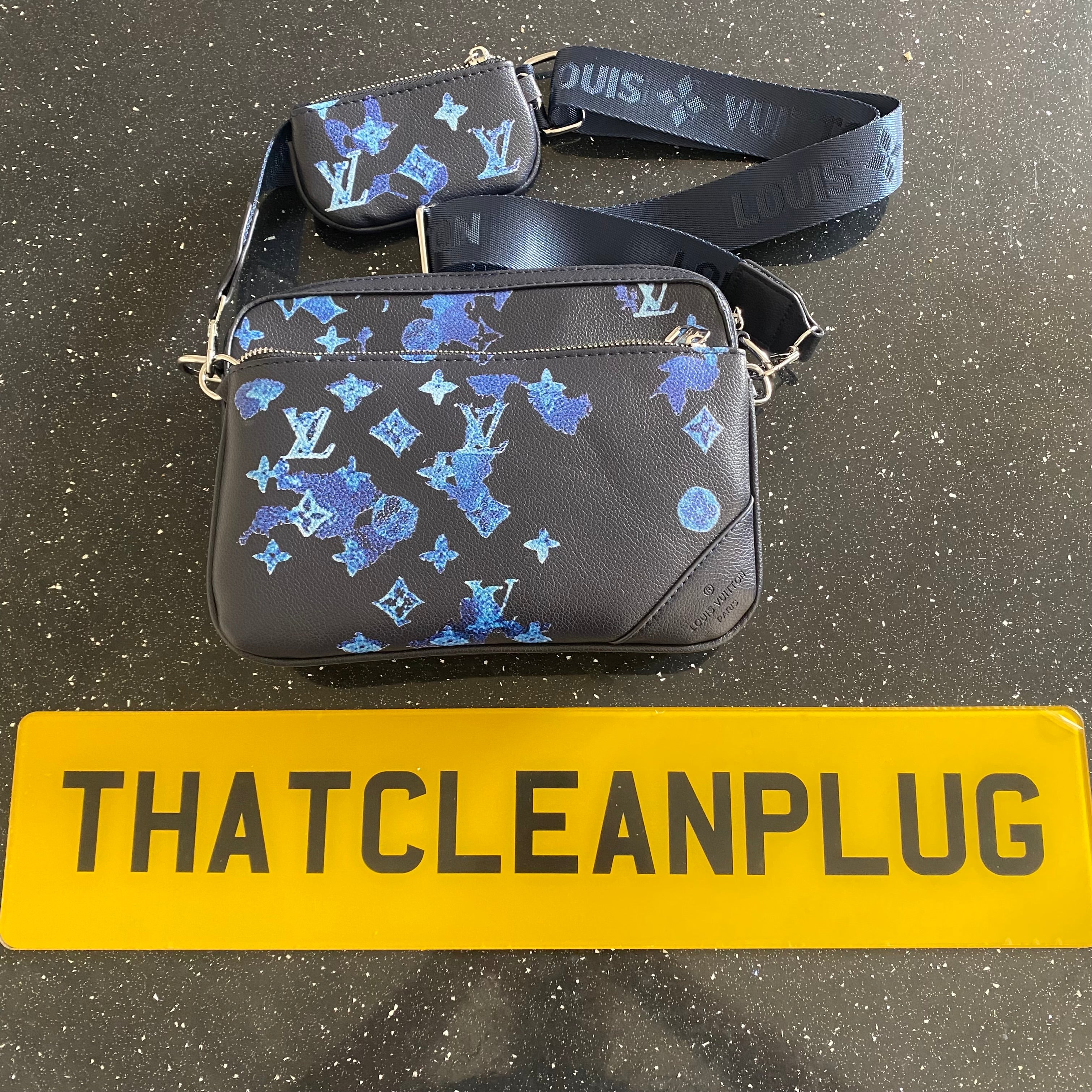 Navy Trio Bag