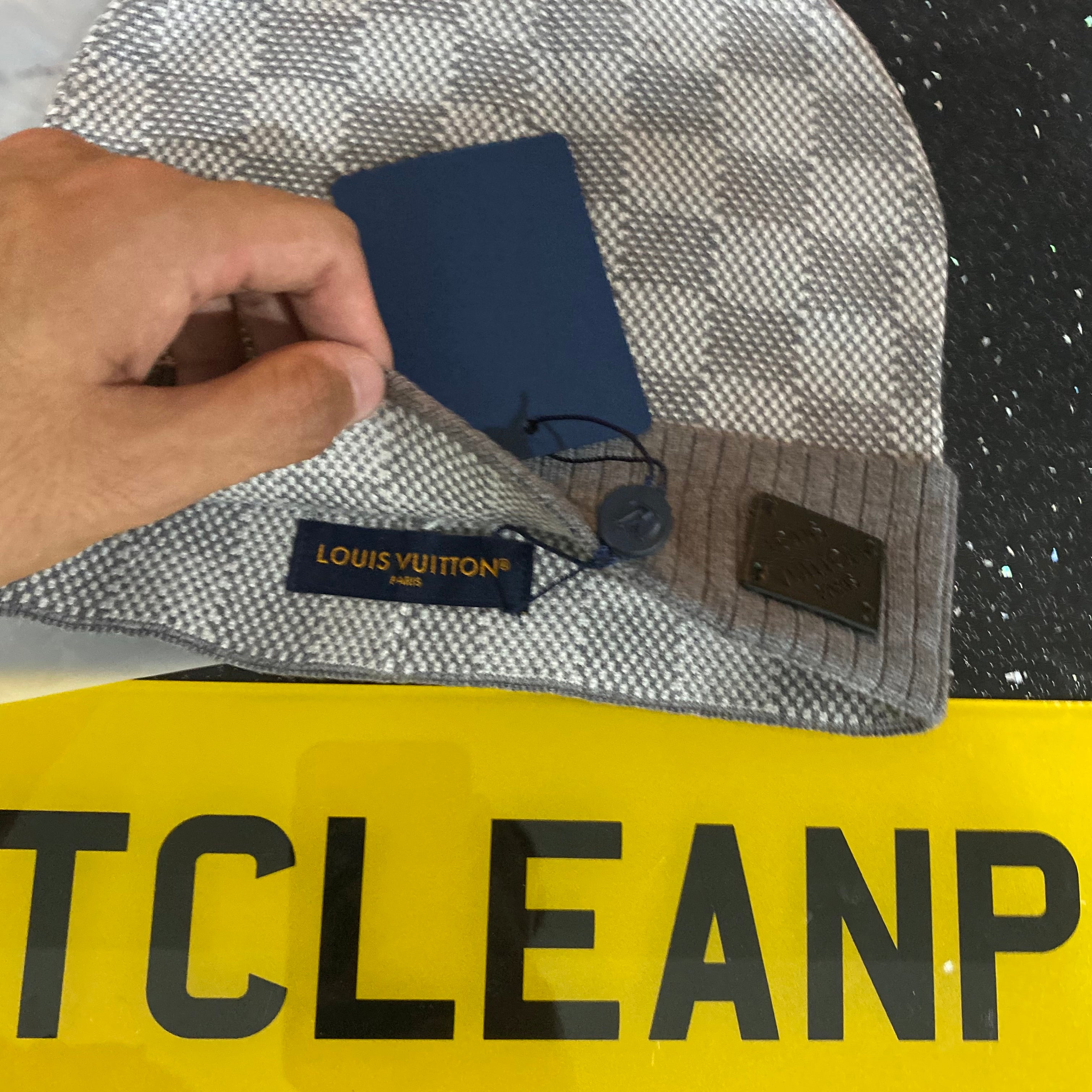 New Season Grey Chequered Beanie