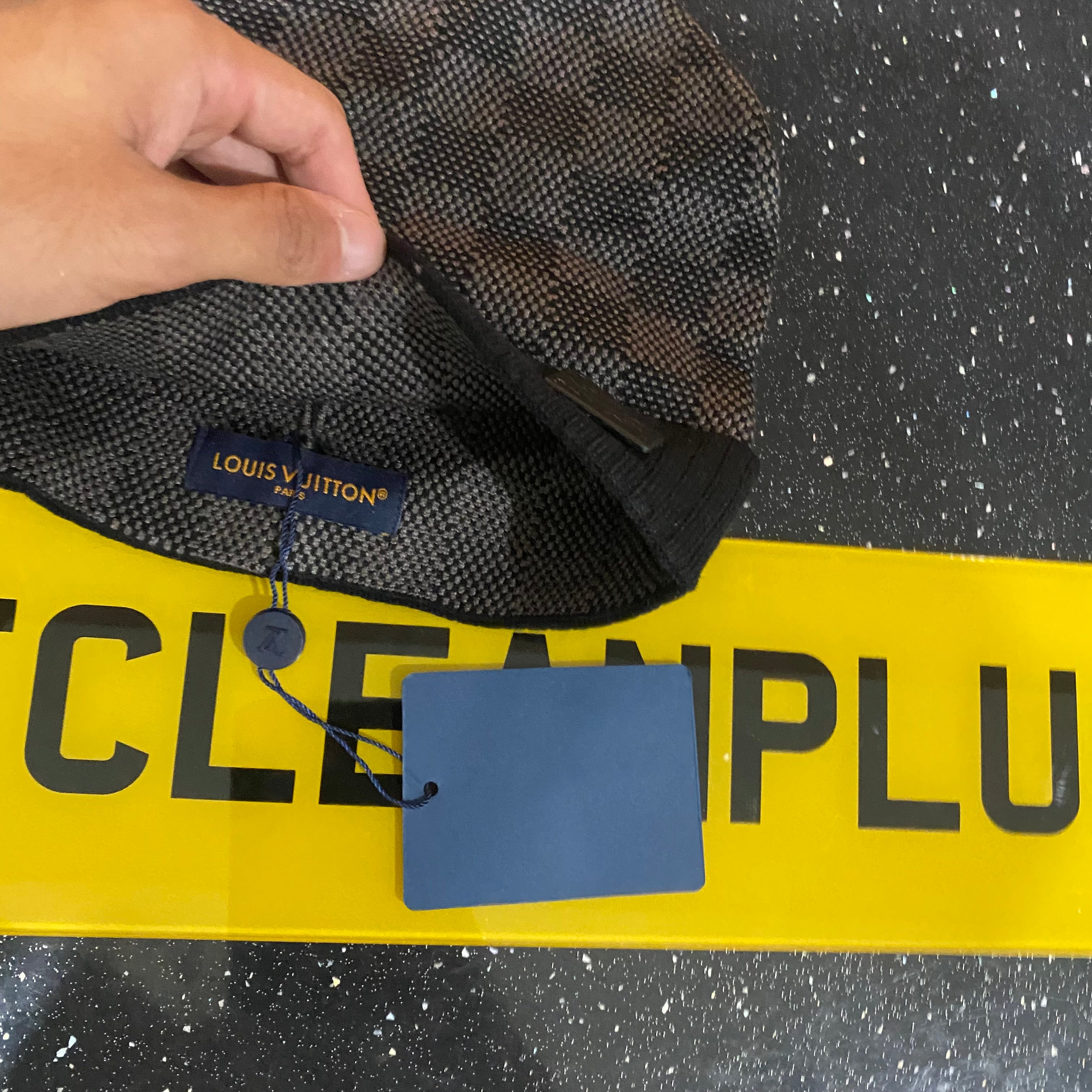 New Season Black Chequered Beanie