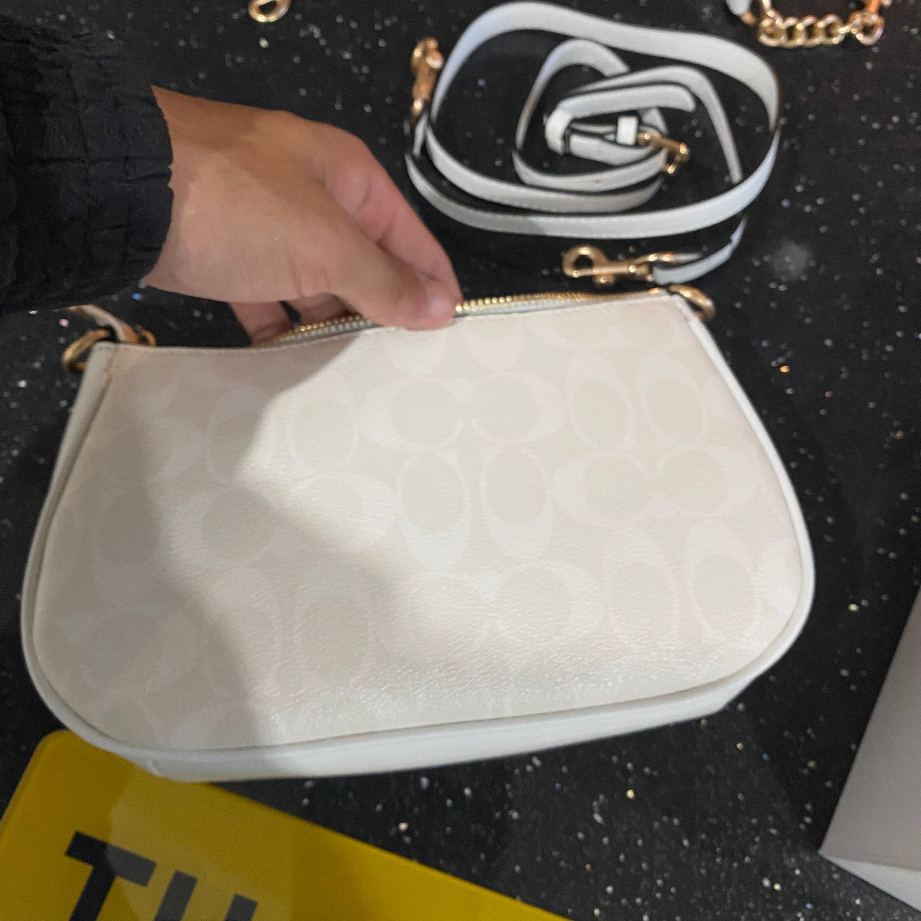 White Woman Bag with box (Both Small and Big Rope Included)