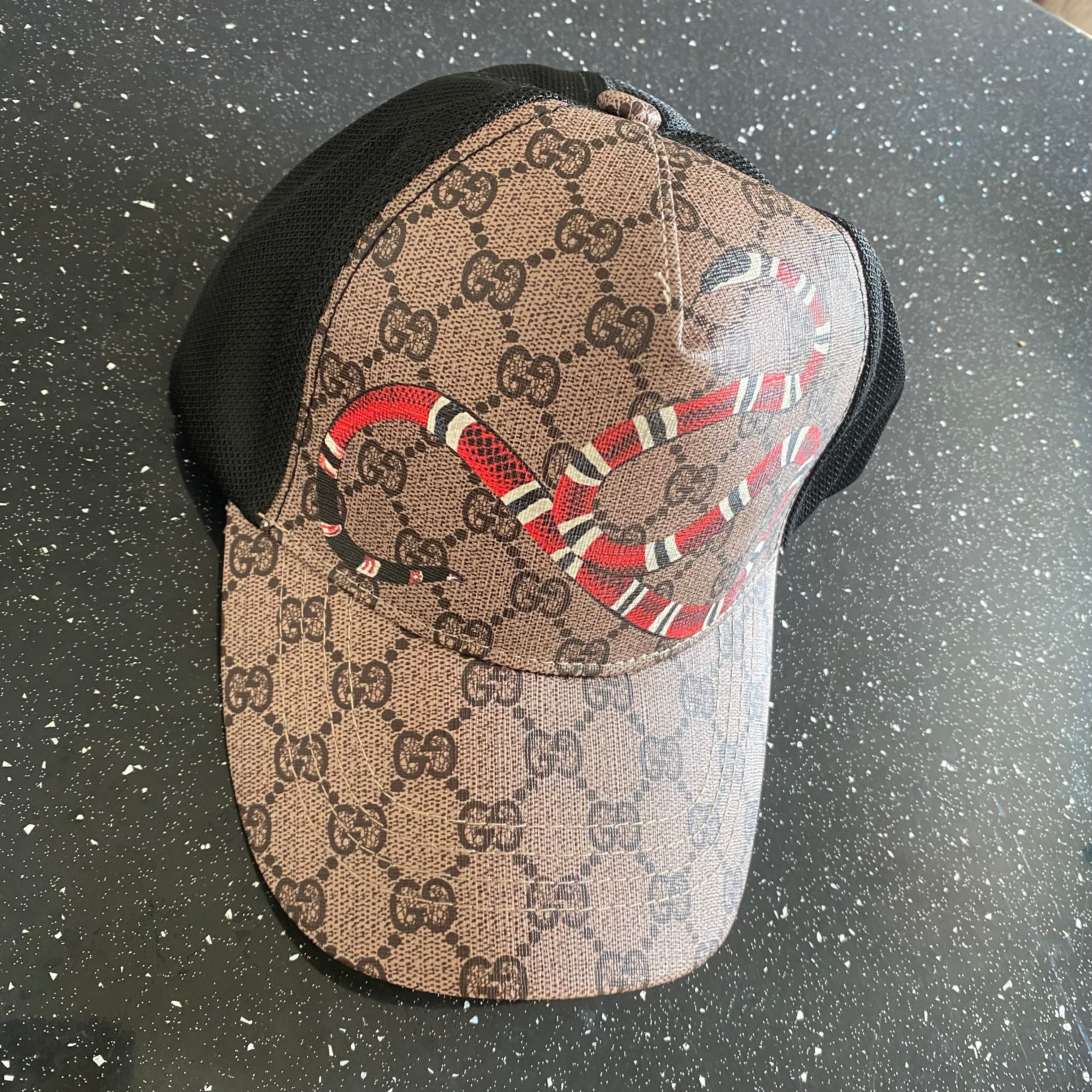 Beige Snake Cap
