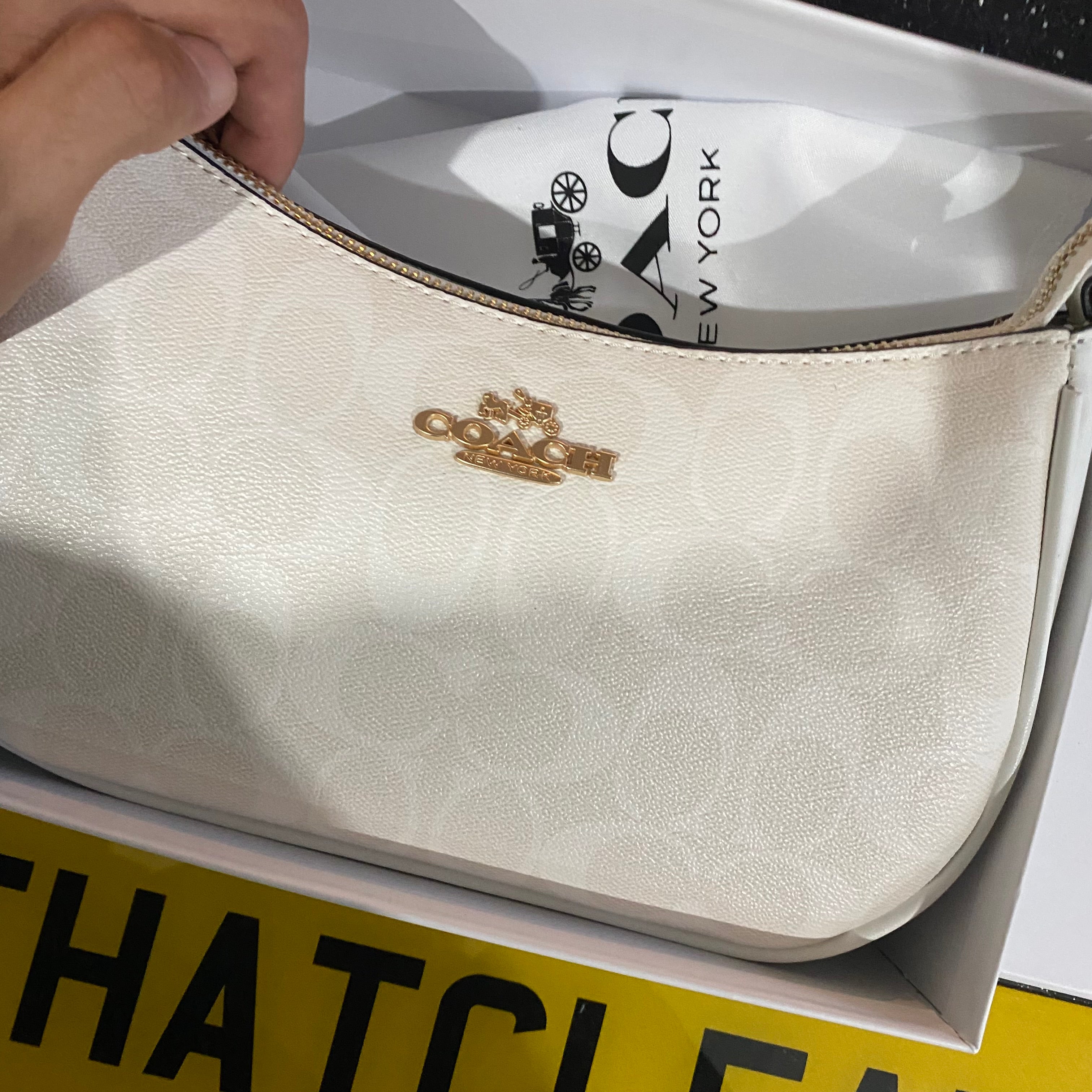 White Woman Bag with box (Both Small and Big Rope Included)