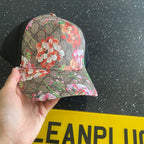 Beige Cap (Red Flower)