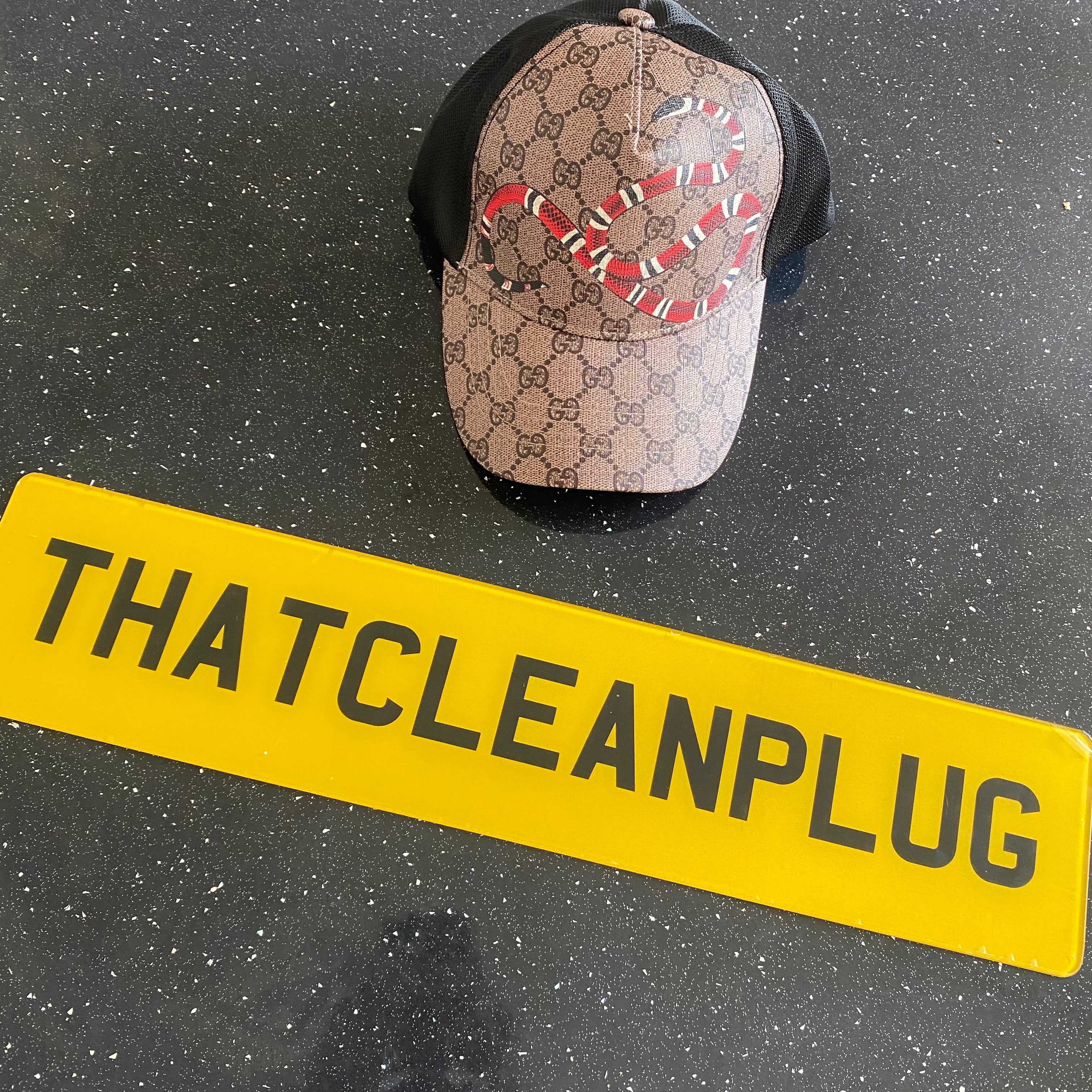 Beige Snake Cap